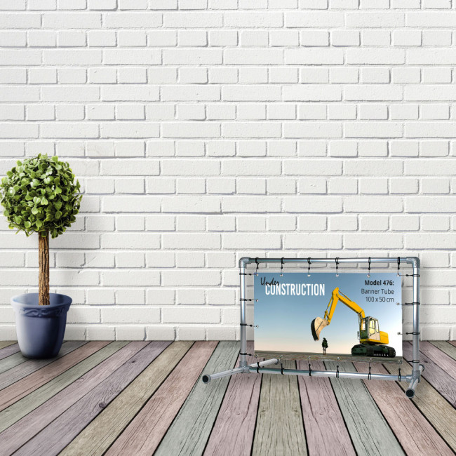 Freistehender Rahmen - für 100x50cm Banner