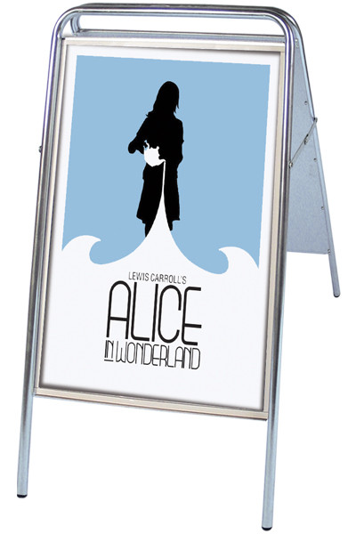 Expo Sign Kundenstopper - A1 - silber