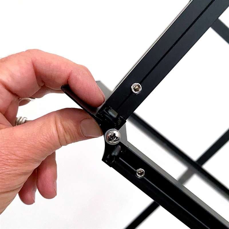 Flex-Prospektständer - Schwarz - 6 x A4