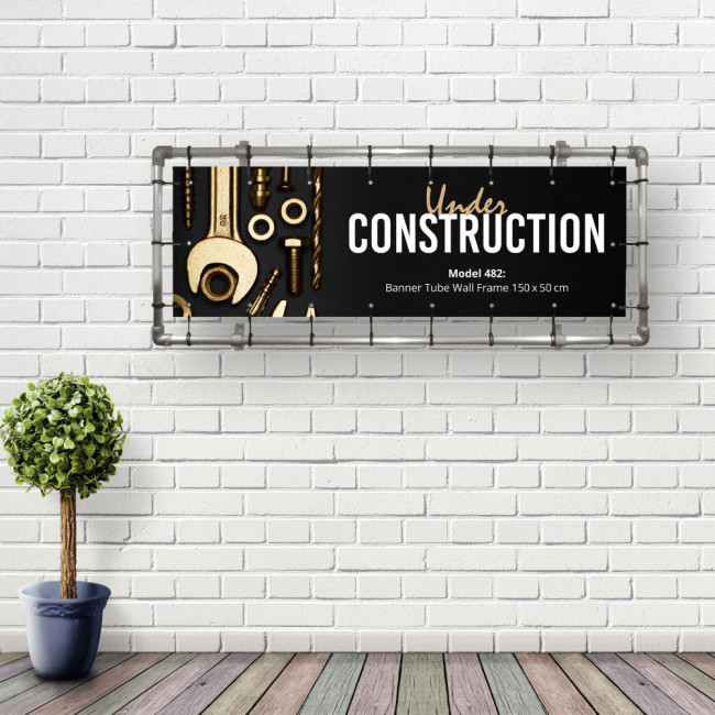 Wand Rahmen - für 150x50cm Banner