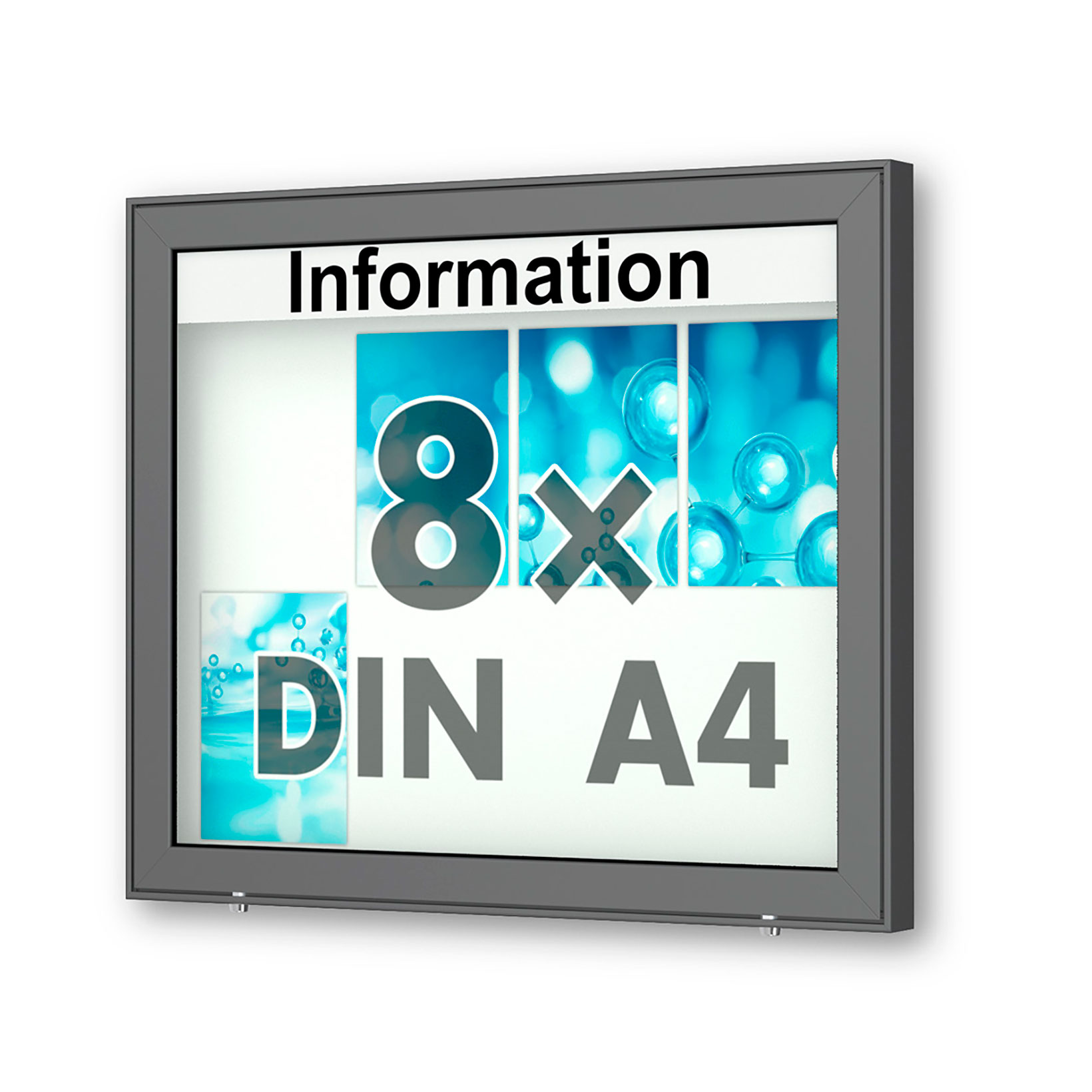 PLANUS 65 E Schaukasten - 8 x DIN A4