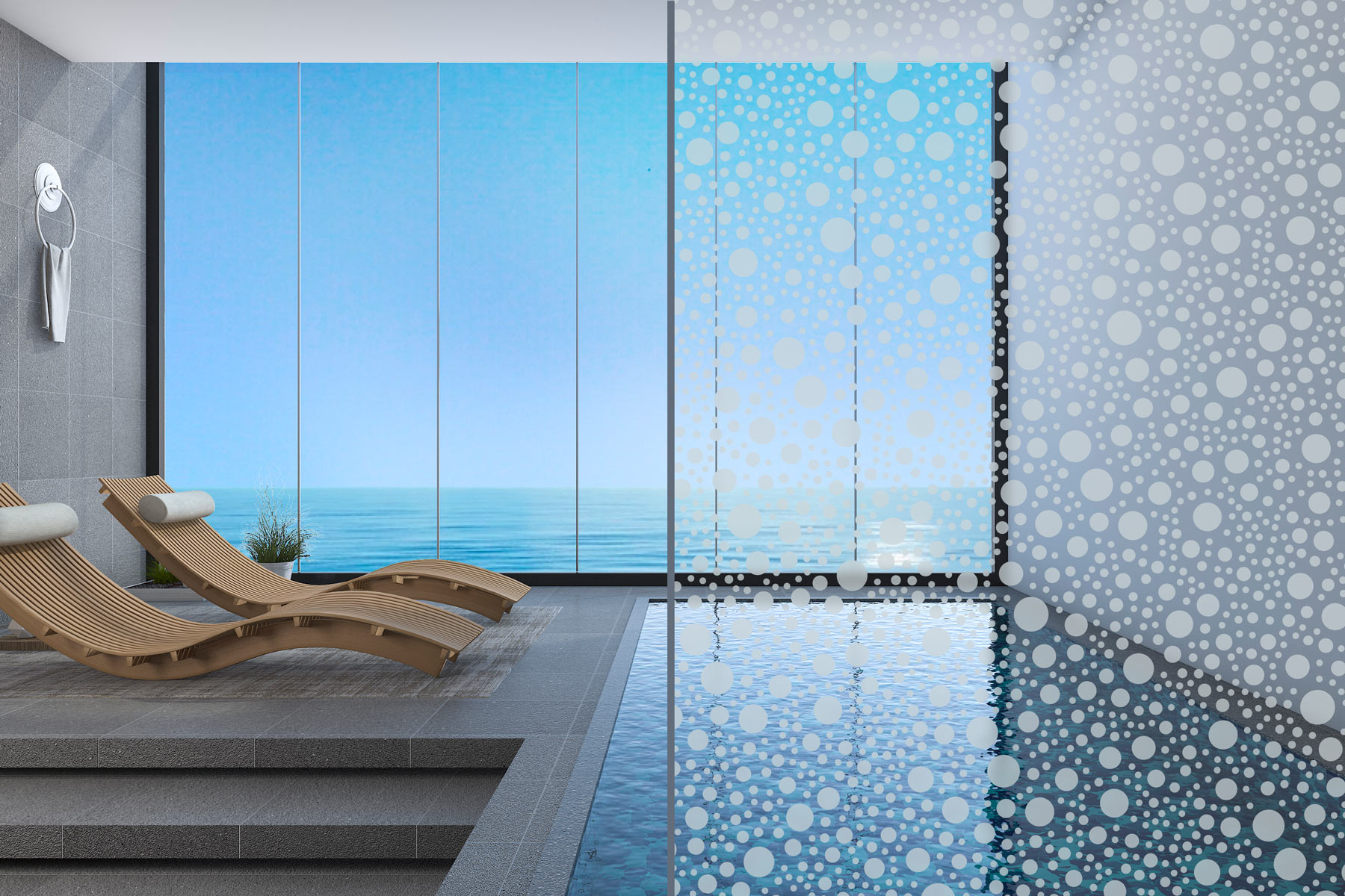 Sandstrahlfolie Bubbles