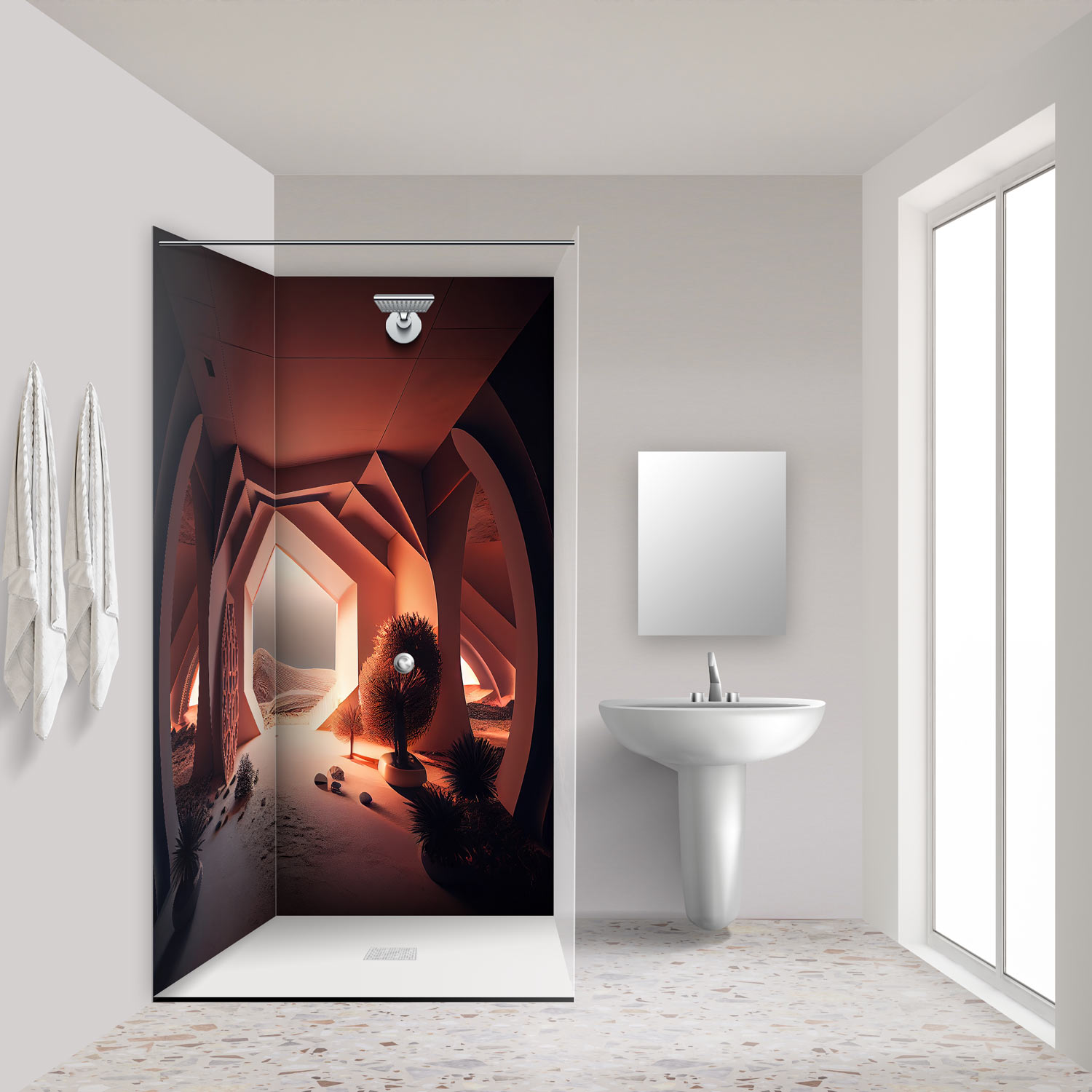 Duschrückwand - individuelles Design