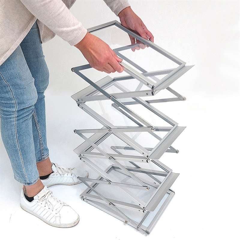 Flex-Prospektständer - Silber - 6 x A4