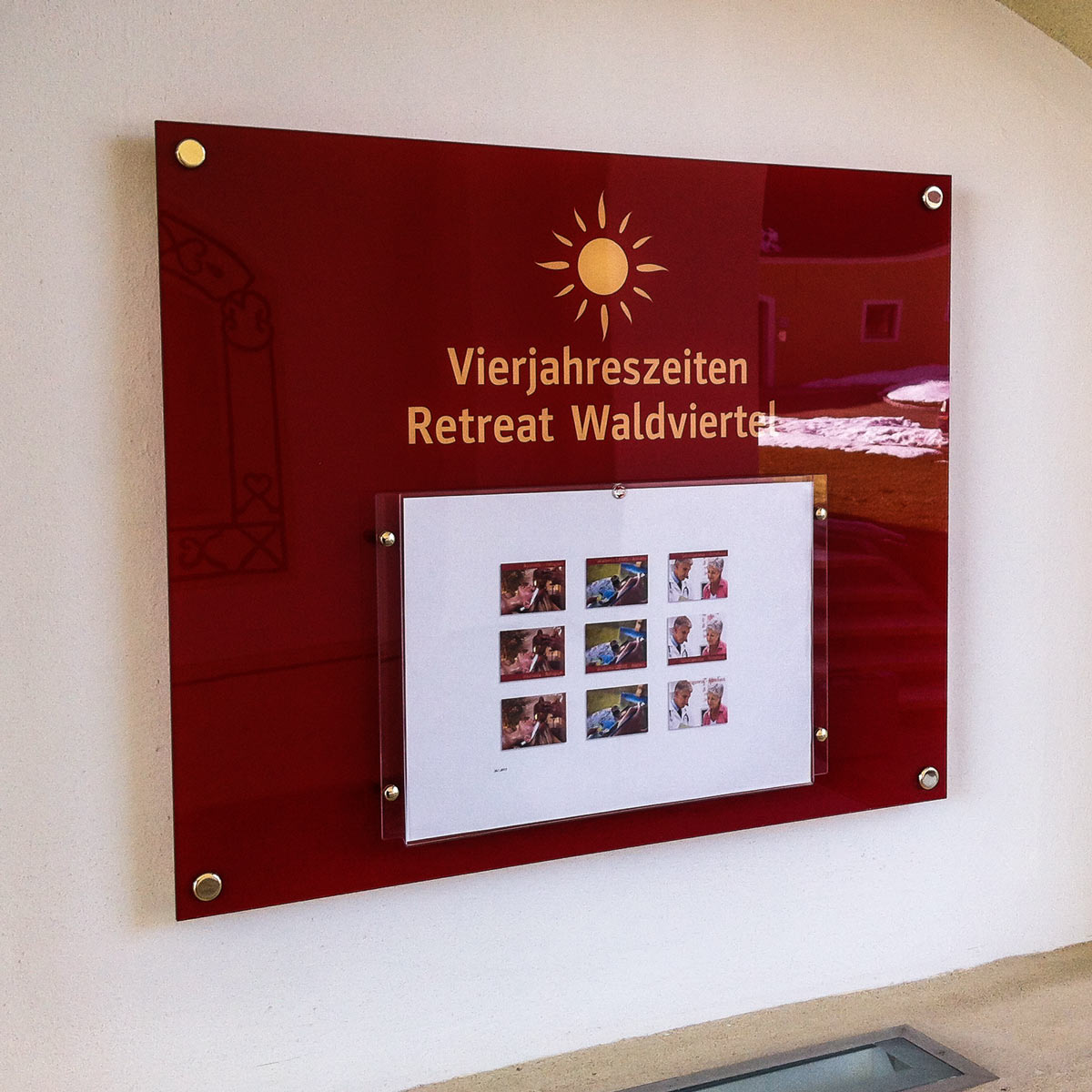 Acrylglas - Schild inkl. 1-stg. 4c-Druck
